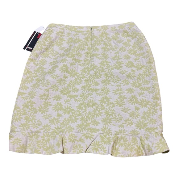 Dalia Women's Size 6 Pastel Green Floral Mini Skirt - Picture 5 of 12